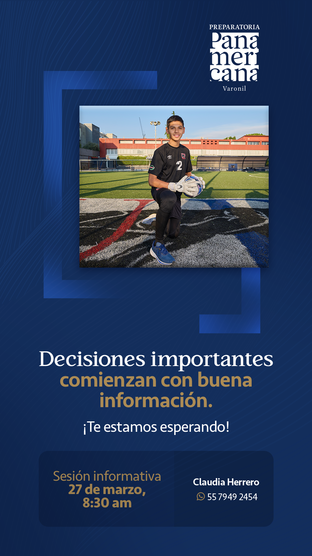 Sesión informativa de Preparatoria UP - varonil