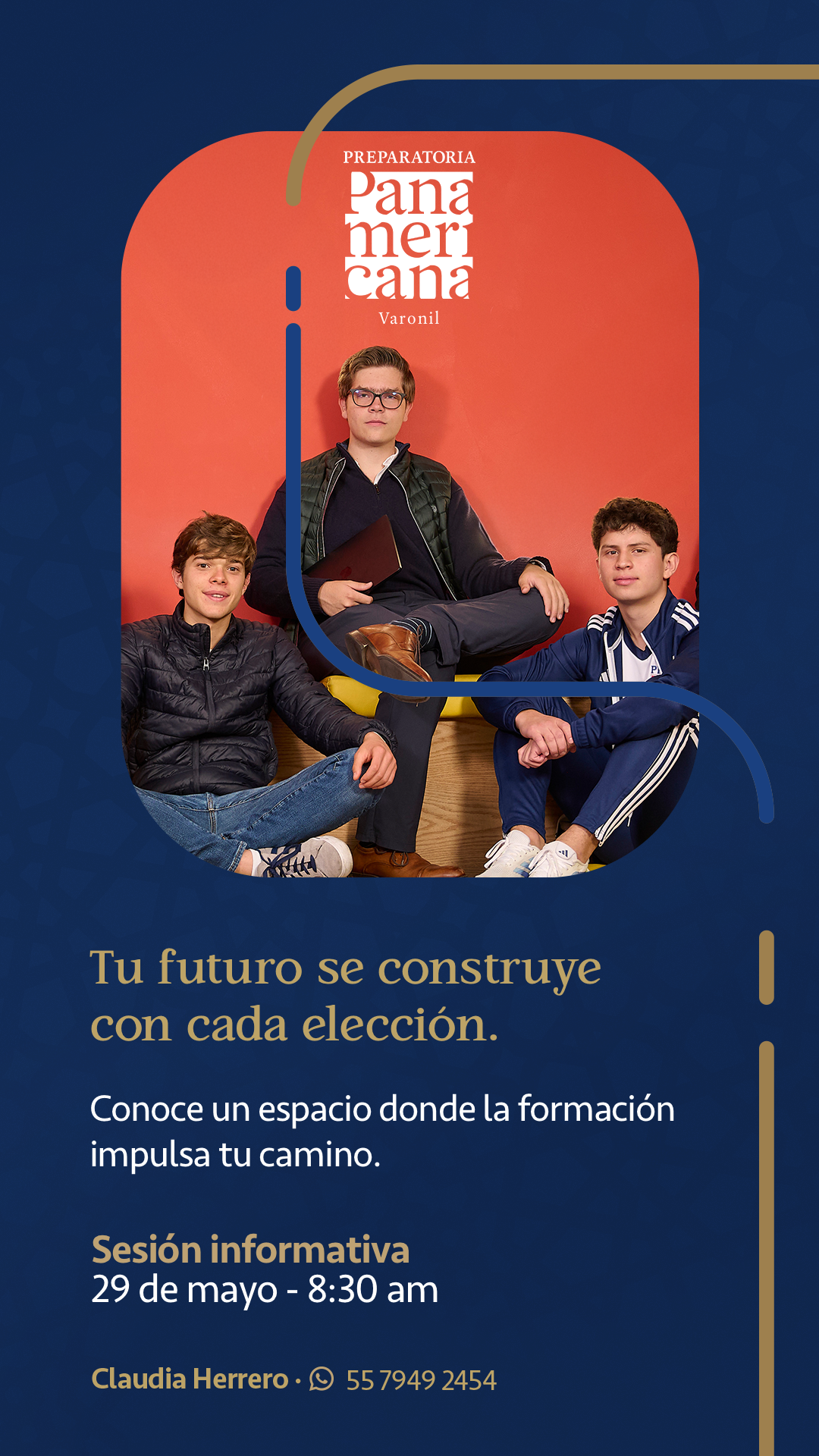 Sesión informativa de Preparatoria UP - varonil