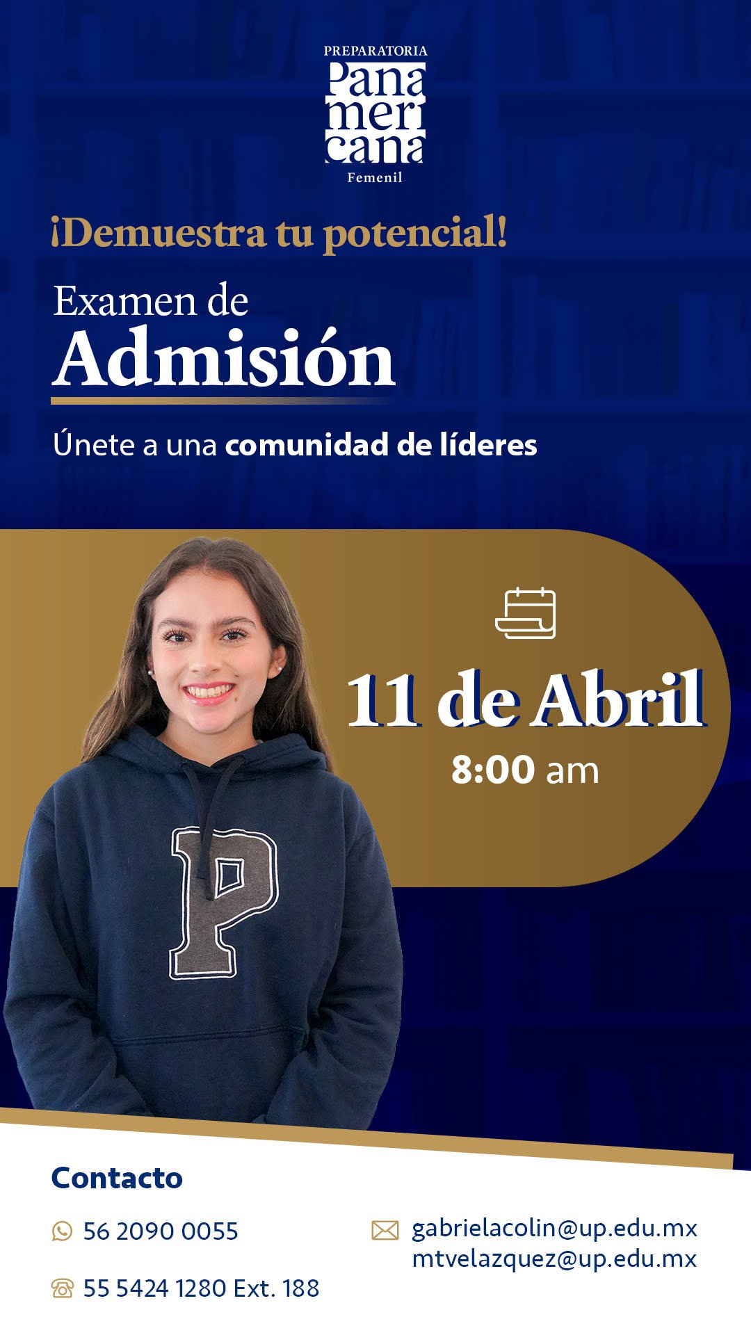 Examen de admisión femenil