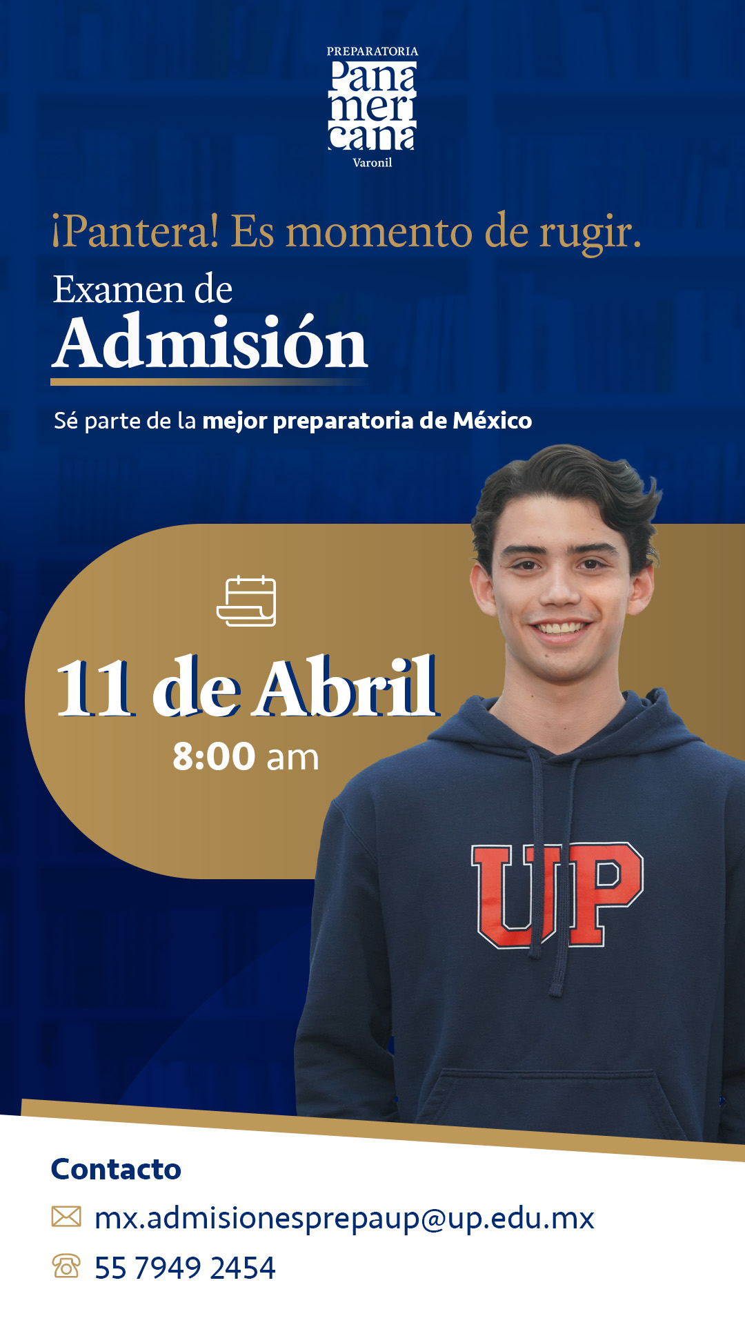 Examen de admisión varonil Prepa UP