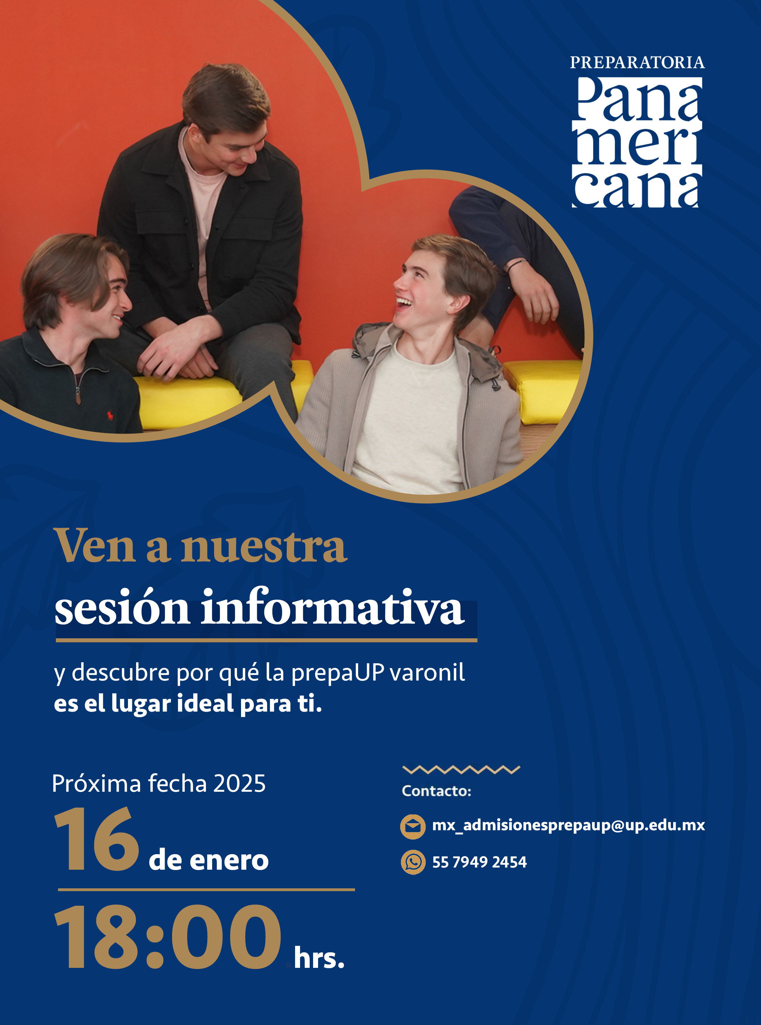 Sesión informativa de Preparatoria UP - varonil